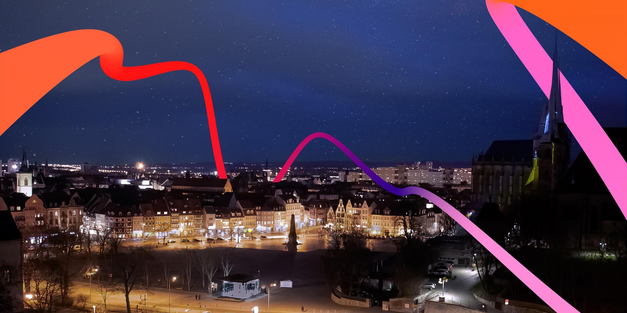 Erfurt mit Energieschleife