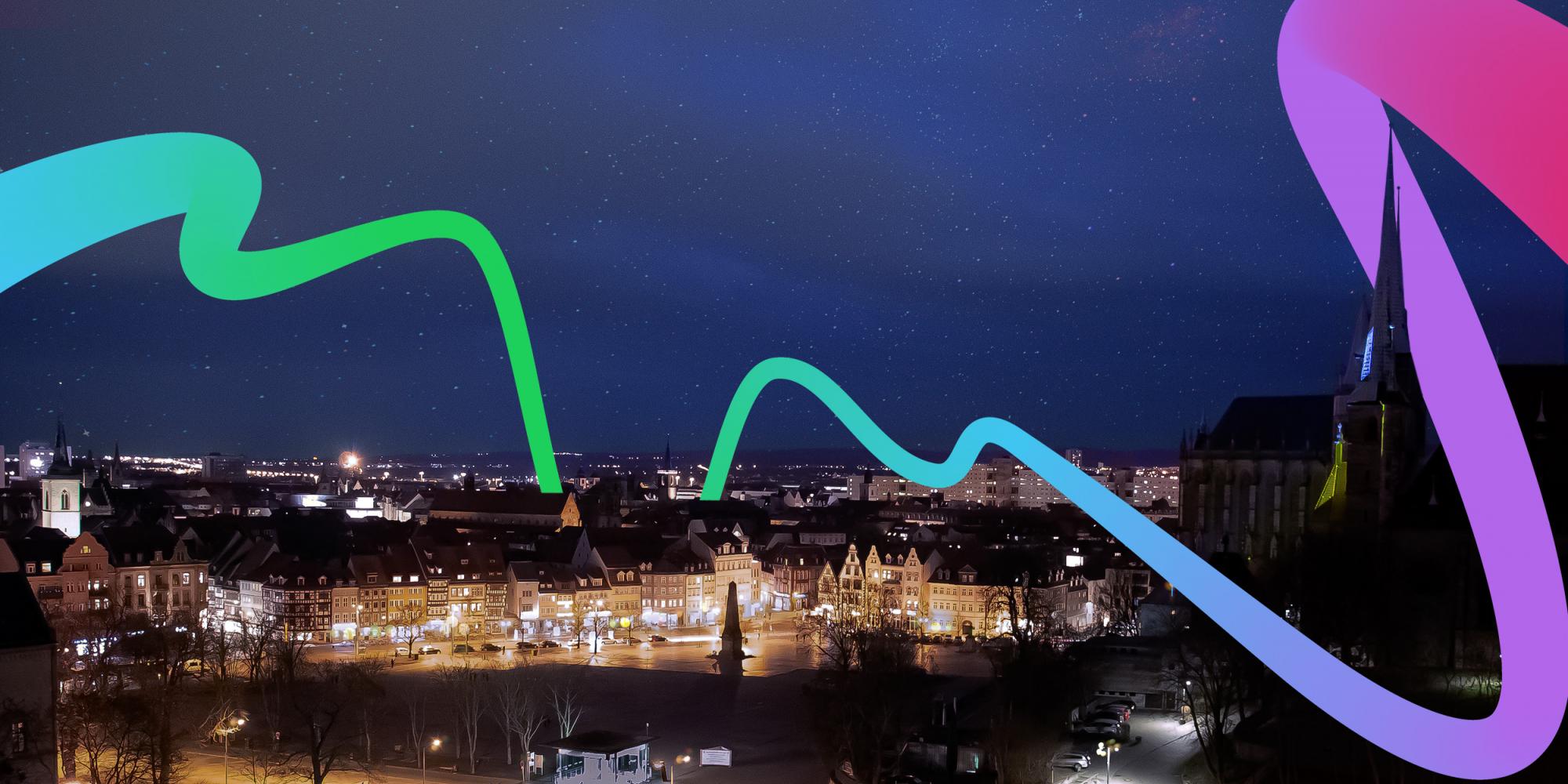 Erfurt mit Energieschleife